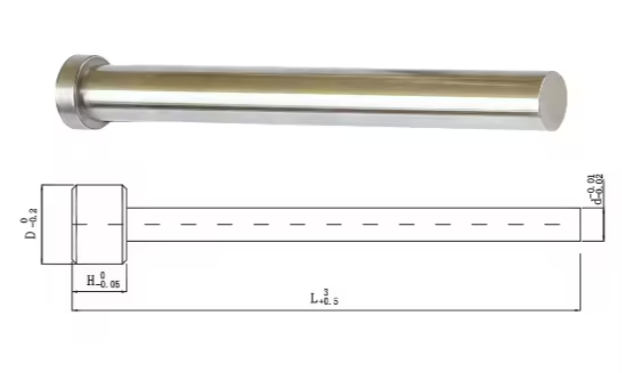 VINACNC: Expert in SKD-61 Ejector Pins with Carbonitriding for Superior Hardness